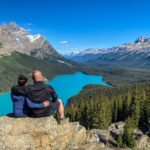 Dieses Bild zeigt eines der Highlights im Banff Nationalpark - den Peyto Lake