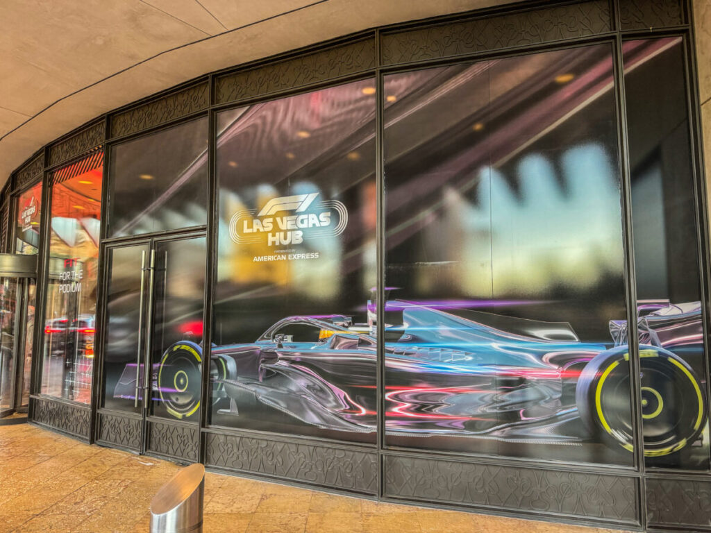 Dieses Bild zeigt den F1 Las Vegas Hub im Venetian am Formel 1 Rennwochenende 2023
