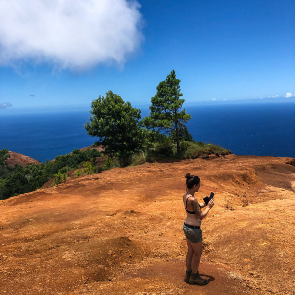 Dieses Bild zeigt den Nu'alolo Trail im Koke'e State Park auf Kauai, Hawaii