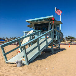 Dieses Bild zeigt den Starnd von Santa Monica in California