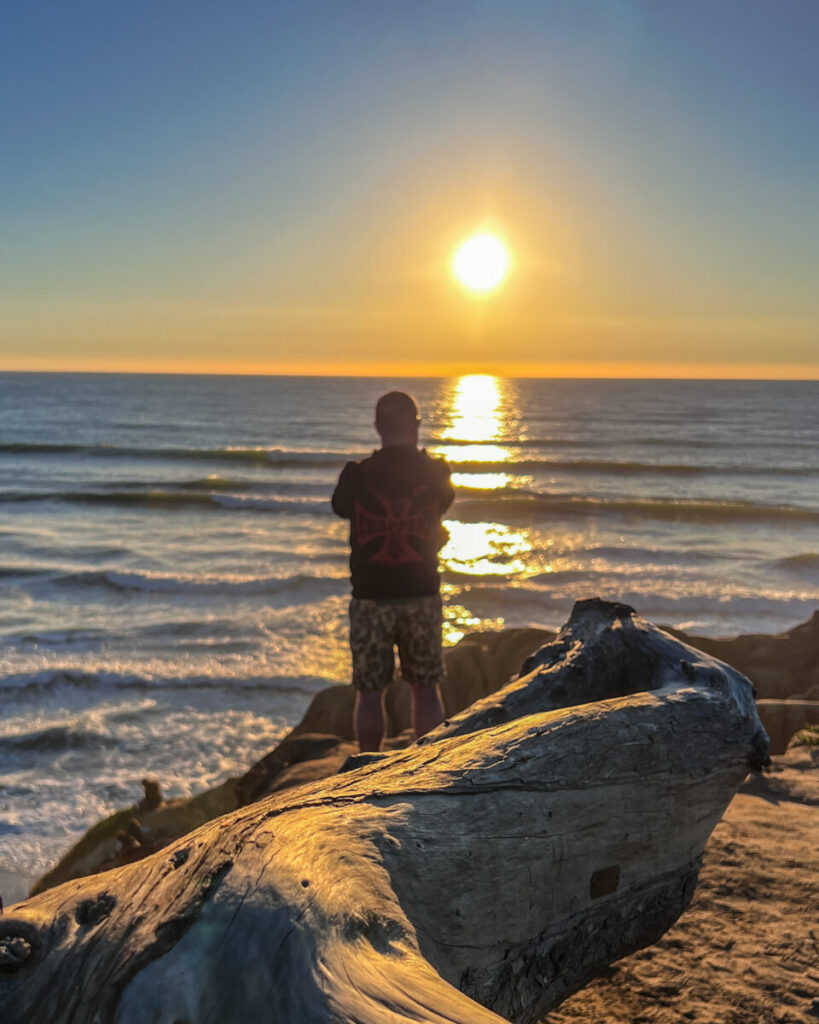 Dieses Bild zeigt den Terramar Beach in Carlsbad, Kalifornien