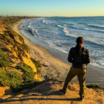 Dieses Bild zeigt den Terramar Beach in Carlsbad - ein Highlight auf der Route von San Diego nach Los Angeles