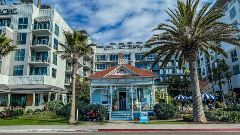 Dieses Bild zeigt das Top Gun-Haus in Oceanside, CA im Januar 2024