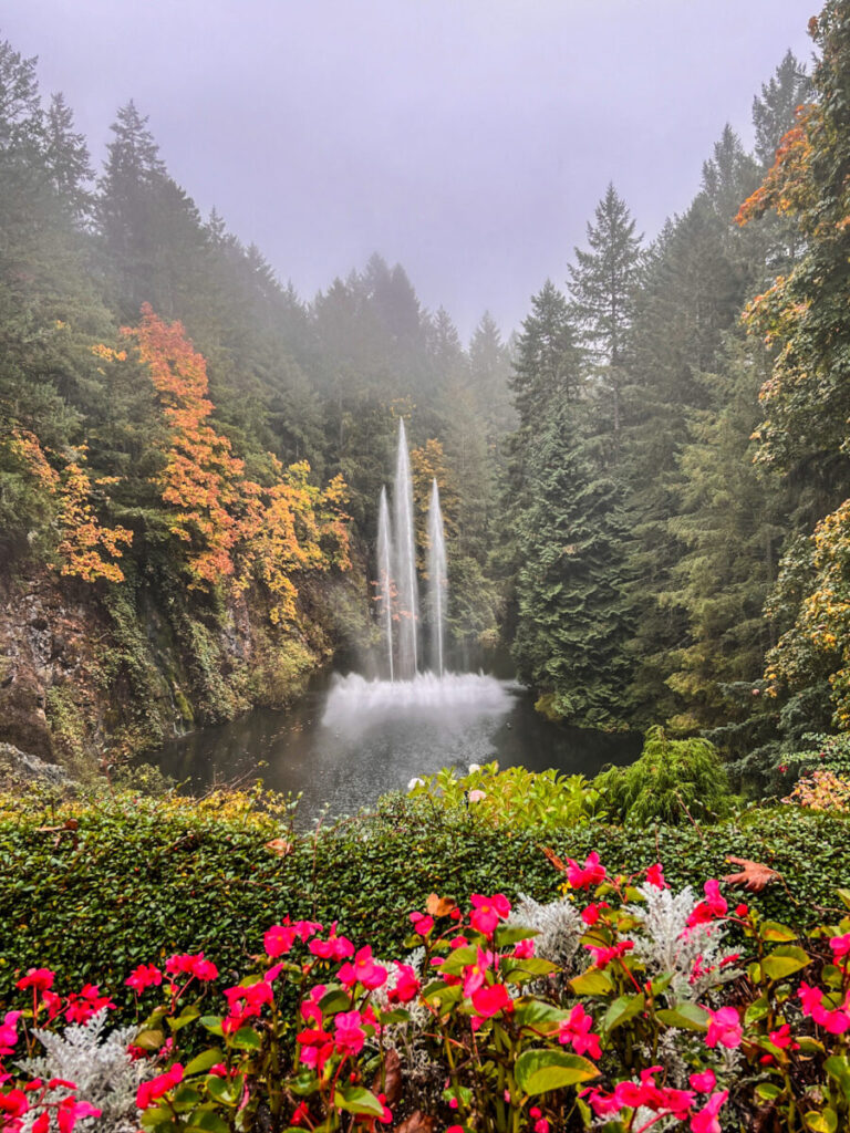 Dieses Bild zeigt die Butchart Gardens in der Nähe von Victoria auf Vancouver Island