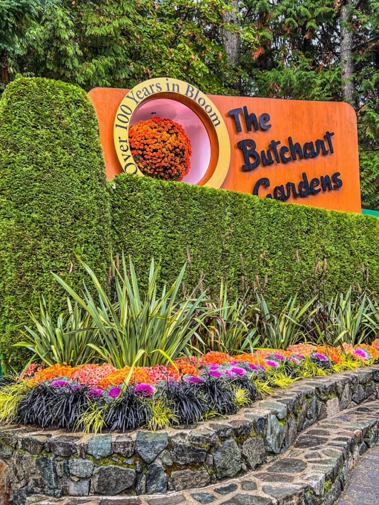 Dieses Bild zeigt die Butchart Gardens in der Nähe von Victoria auf Vancouver Island