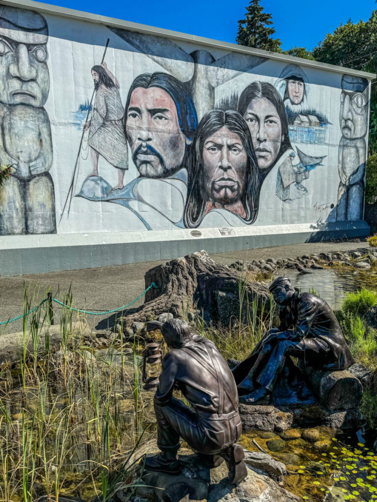 Dieses Bild zeigt ein Mural in Chemainus auf Vancouver Island