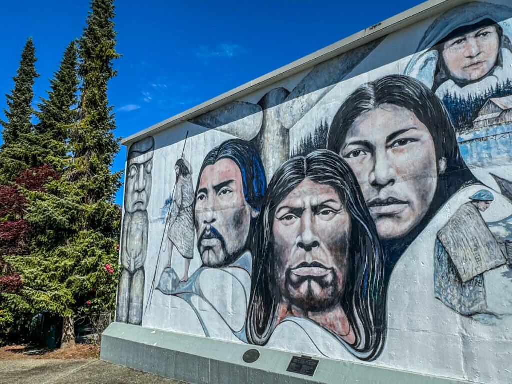 Dieses Bild zeigt ein Mural in Chemainus auf Vancouver Island