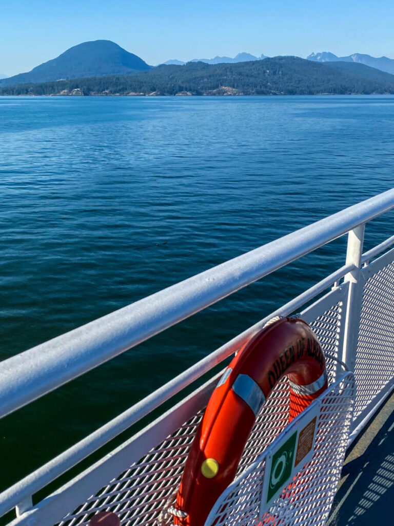 Dieses Bild zeigt die Fährfahrt von Nanaimo nach Vancouver