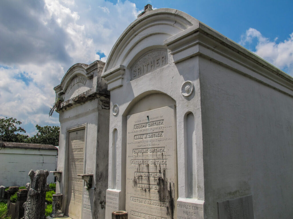 Dieses Bild zeigt den Lafayette Cemetary No.1 in New Orleans 