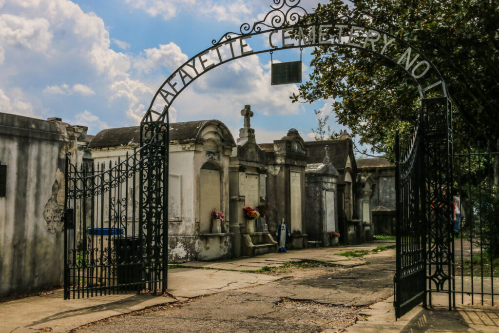 Dieses Bild zeigt den Lafayette Cemetary No.1 in New Orleans 