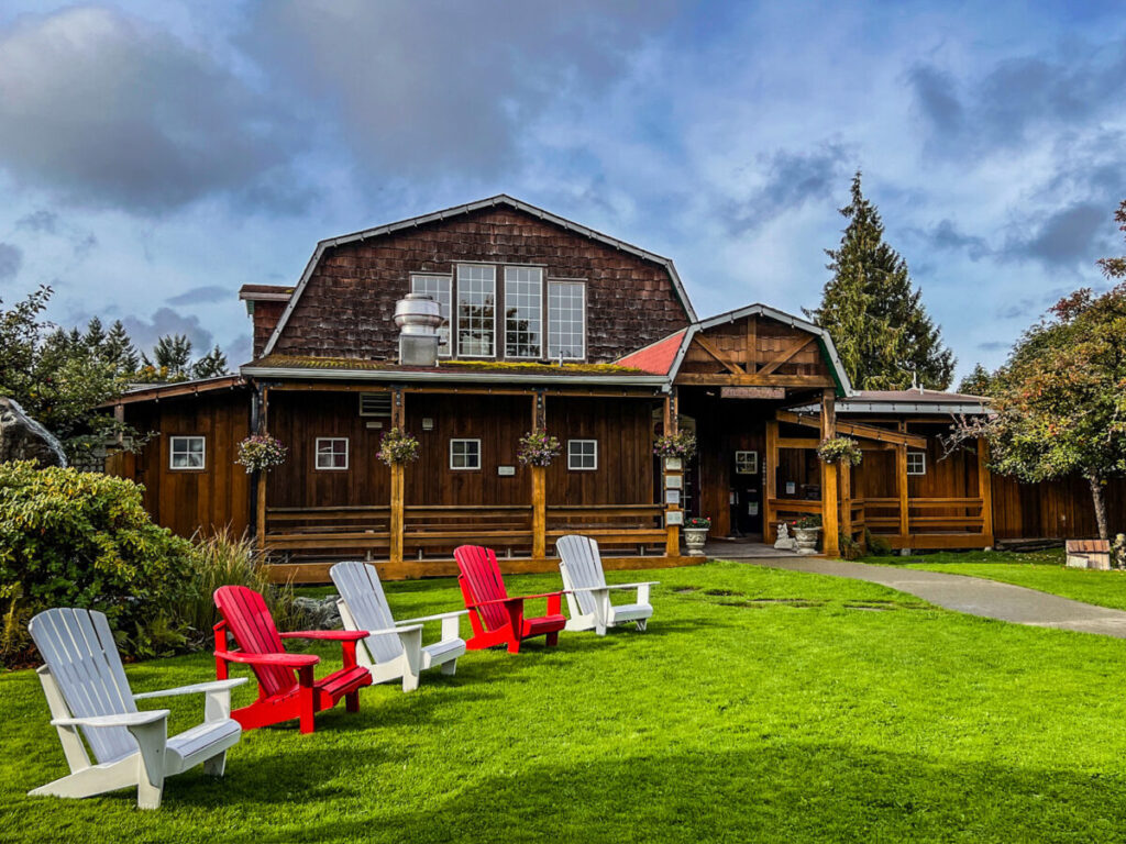 Dieses Bild zeigt die Merridale Cidery & Distillery im Cowichan Valley auf Vancouver Island