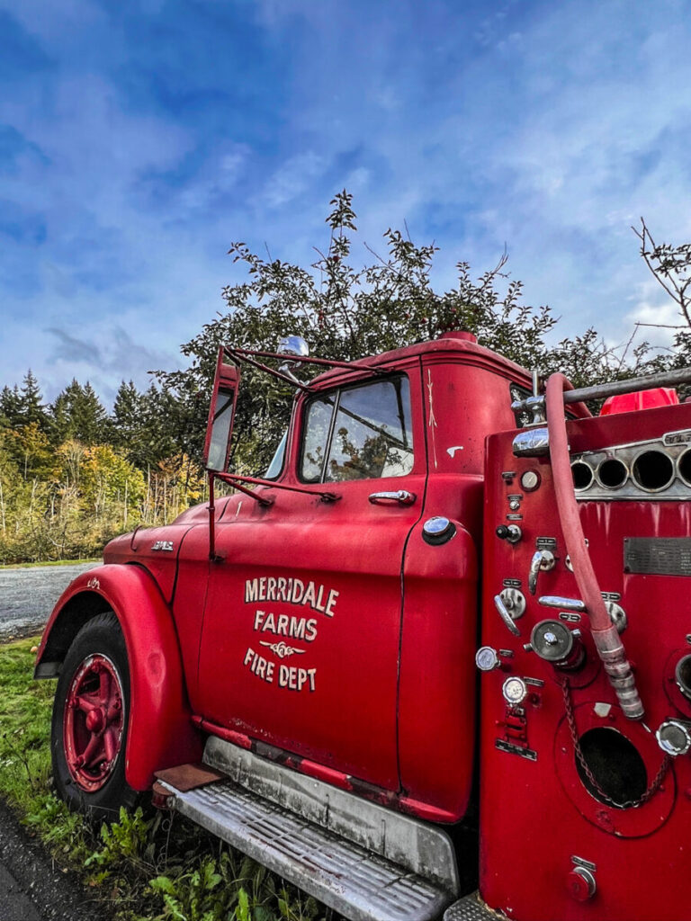 Dieses Bild zeigt die Merridale Cidery & Distillery im Cowichan Valley auf Vancouver Island