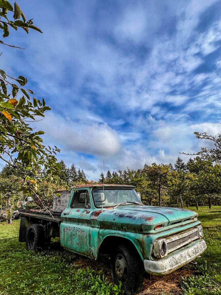 Dieses Bild zeigt die Merridale Cidery & Distillery im Cowichan Valley auf Vancouver Island