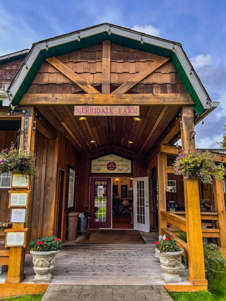 Dieses Bild zeigt die Merridale Cidery & Distillery im Cowichan Valley auf Vancouver Island