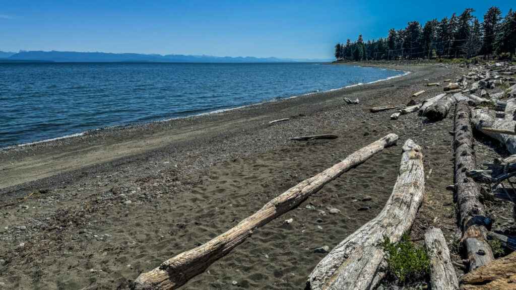 Dieses Bild zeigt den Oyster Bay Shoreline Park an der Ostküste von Vancouver Island