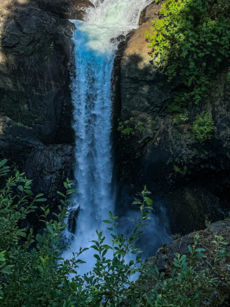 Dieses Bild zeigt den Elk Falls Provincial Park bei Campbell River auf Vancouver Island