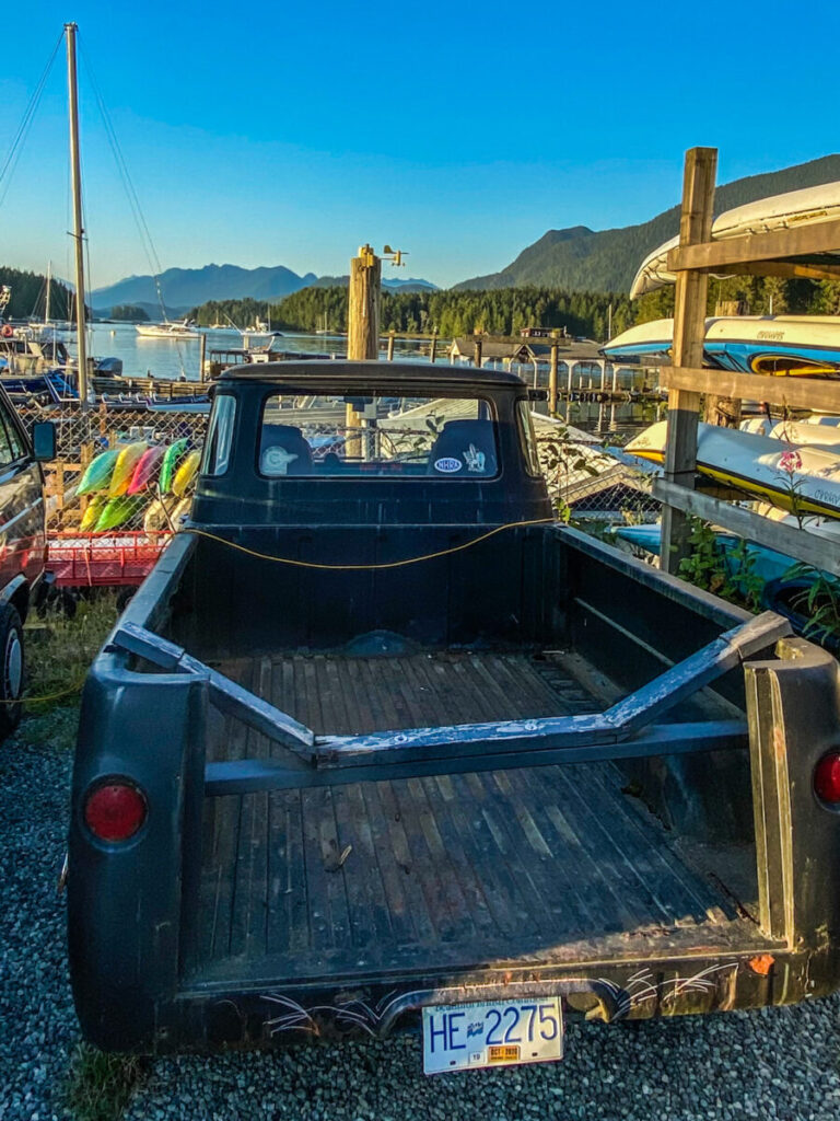 Dieses Bild zeigt die Marina von Tofino auf Vancouver Islan