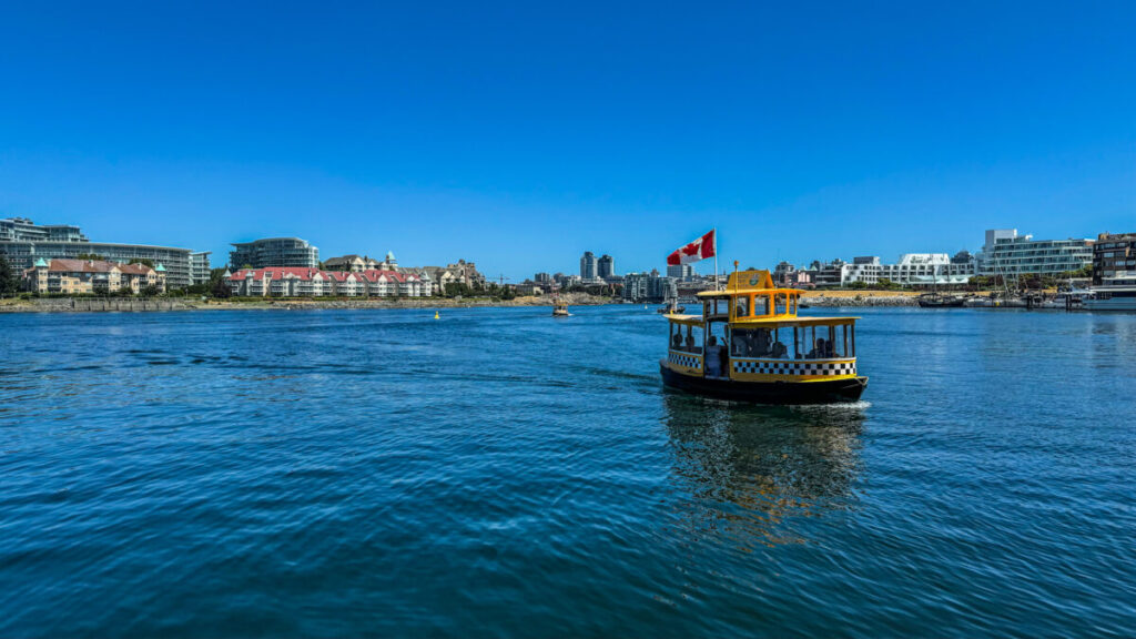 Dieses Bild zeigt die Fisherman's Wharf in Victoria auf Vancouver Island.