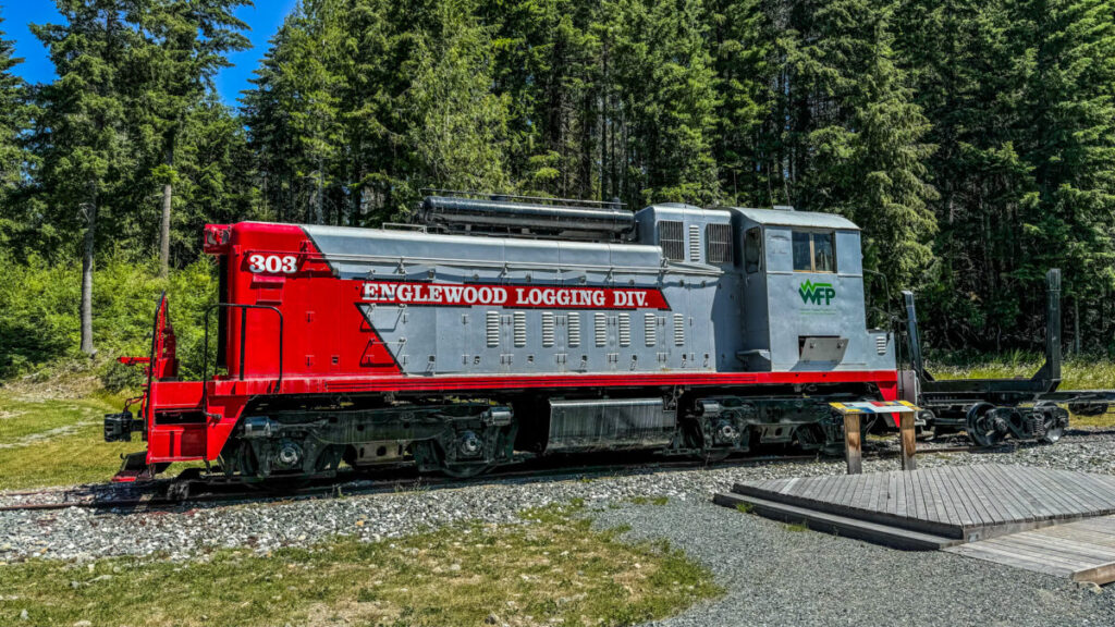 Dieses Bild zeigt den Woss Heritage Park im Norden von Vancouver Island Kanada