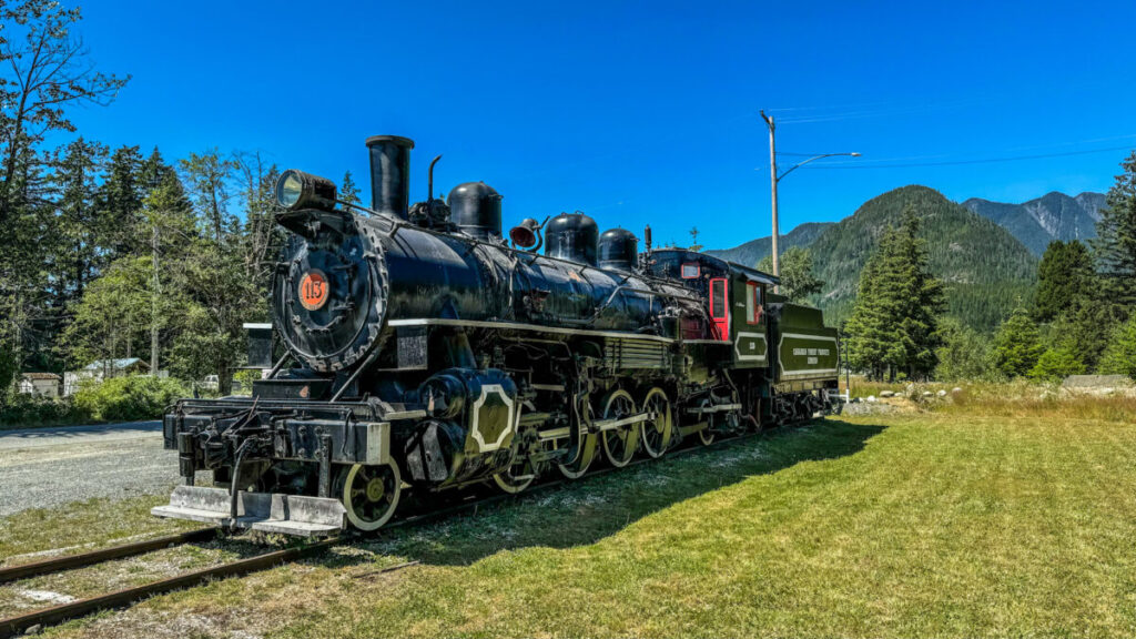 Dieses Bild zeigt den Woss Heritage Park im Norden von Vancouver Island Kanada